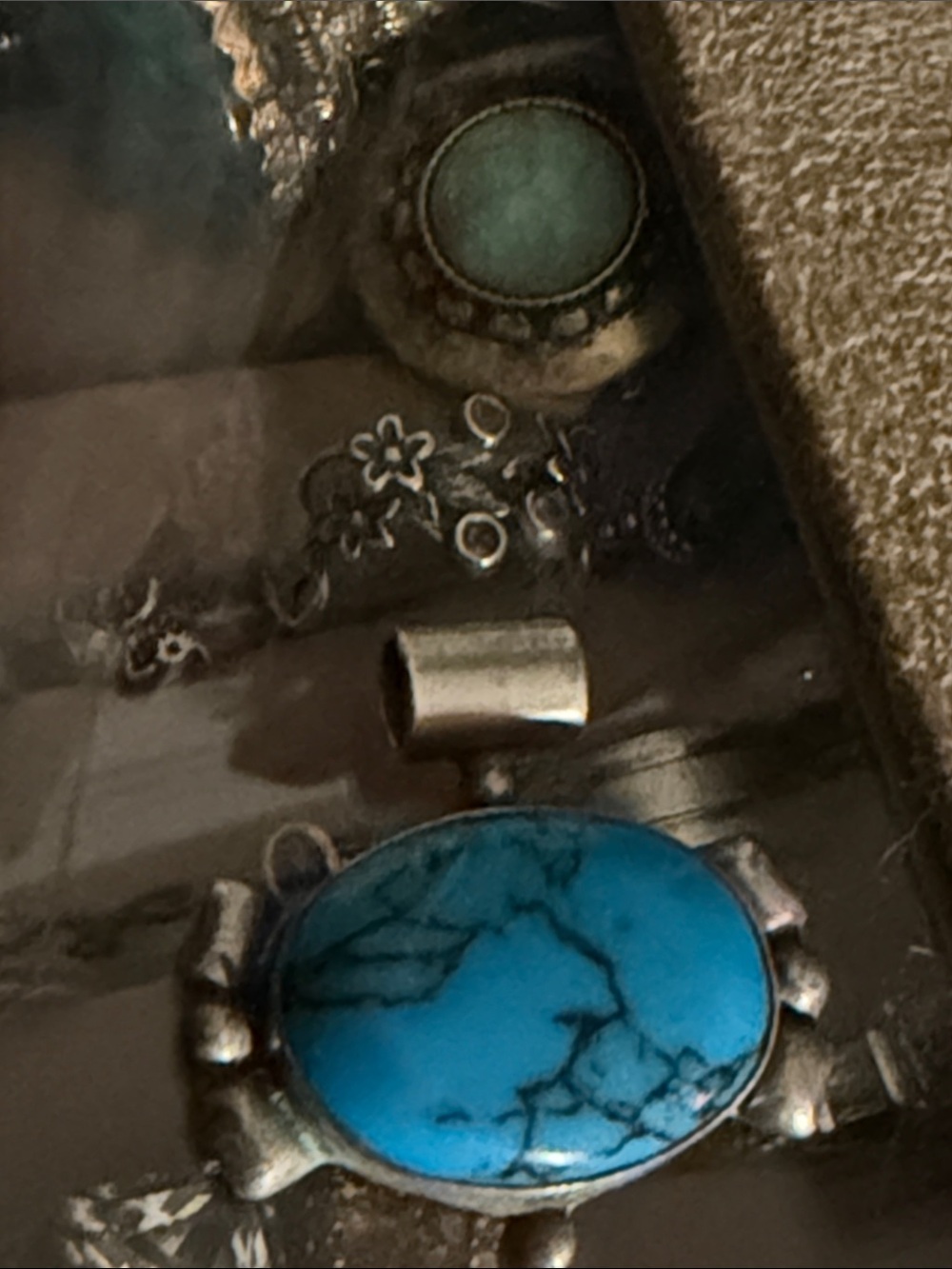 Mexican turquoise pendant